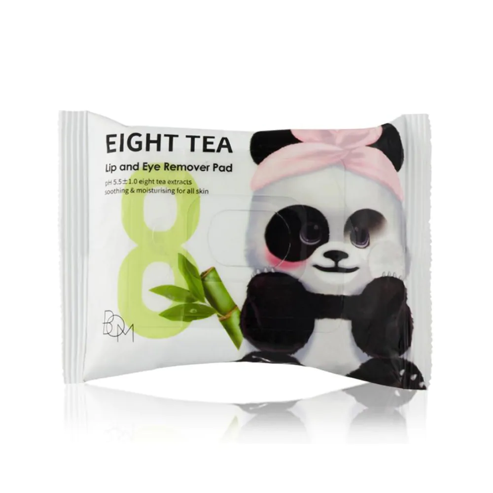 Khăn Ướt Tẩy Trang Mắt Môi Bom Eight Tea A Lip And Eye Remover Pad 30Pc