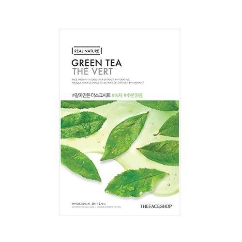 Mặt Nạ Giấy Thanh Lọc Làm Sạch Da Thefaceshop Real Nature Green Tea Face Mask