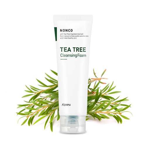 Combo Mặt Nạ Môi & Sữa Rửa Mặt A'pieu Nonco Tea Tree Cleansing Foam
