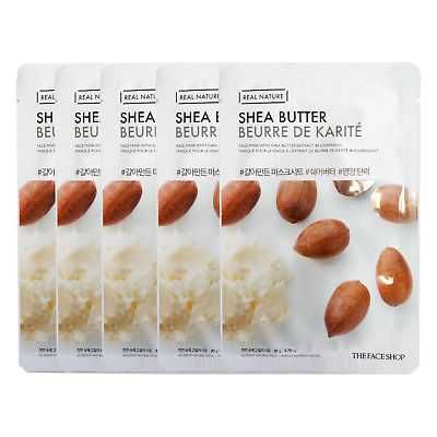 Mặt Nạ Giấy Dưỡng Ẩm Real Nature Shea Butter Face Mask