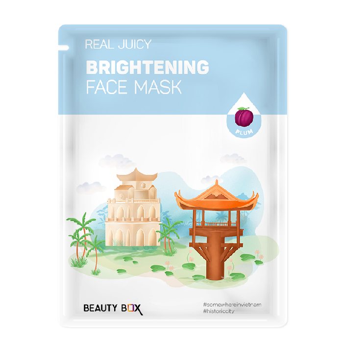 Mặt Nạ Giấy Làm Sáng Da Beauty Box Real Juicy Brightening Face Mask 20G