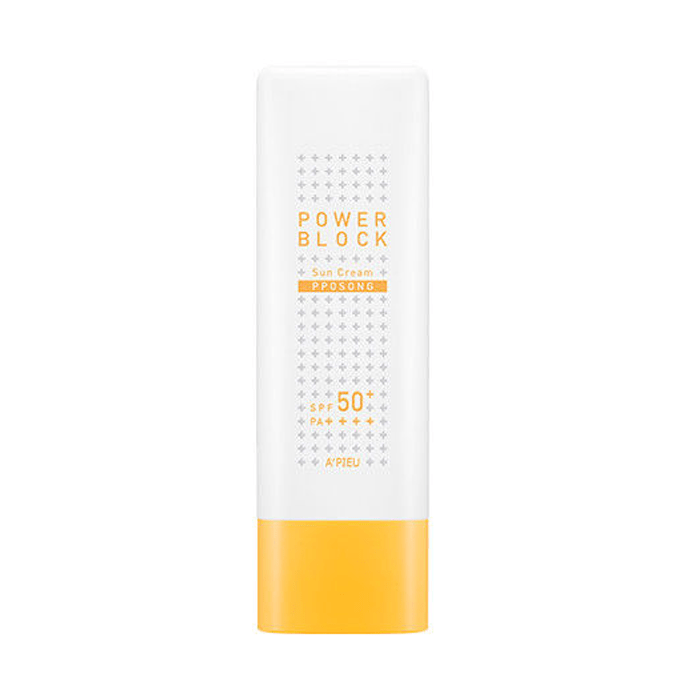 Kem Chống Nắng Kiềm Dầu A'pieu Power Block Sun Cream (Pposong) Spf50+/Pa++++ - 50Ml