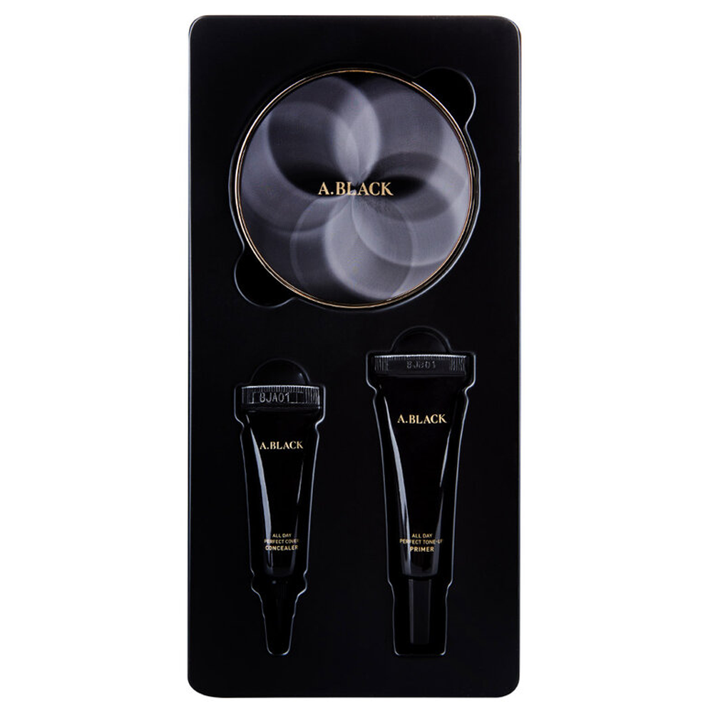 Bộ Phấn Nước Trang Điểm A.black All Day Perfect Cover Cushion Set