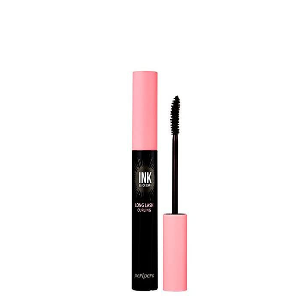 Mascara Làm Dài Mi Peripera Ink Black Cara #1 Long Lash Curling (Ad)