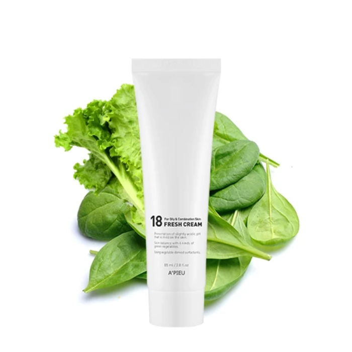 Kem Dưỡng Ẩm Dành Cho Da Dầu Và Hỗn Hợp A'pieu 18 Fresh Cream 85Ml