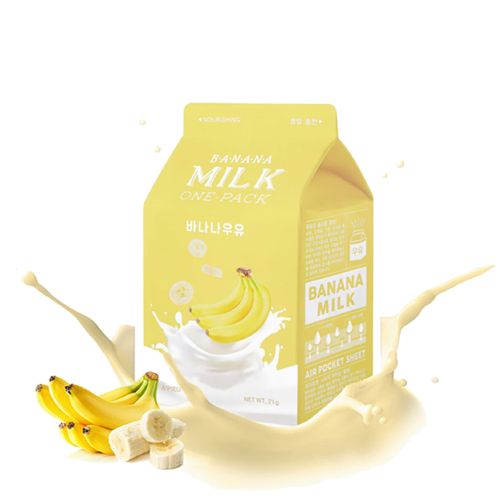Mặt Nạ Giấy Nuôi Dưỡng Làn Da A'pieu Banana Milk One - Pack 21G [Không Đổi Trả, Hsd Tháng 01/2023]
