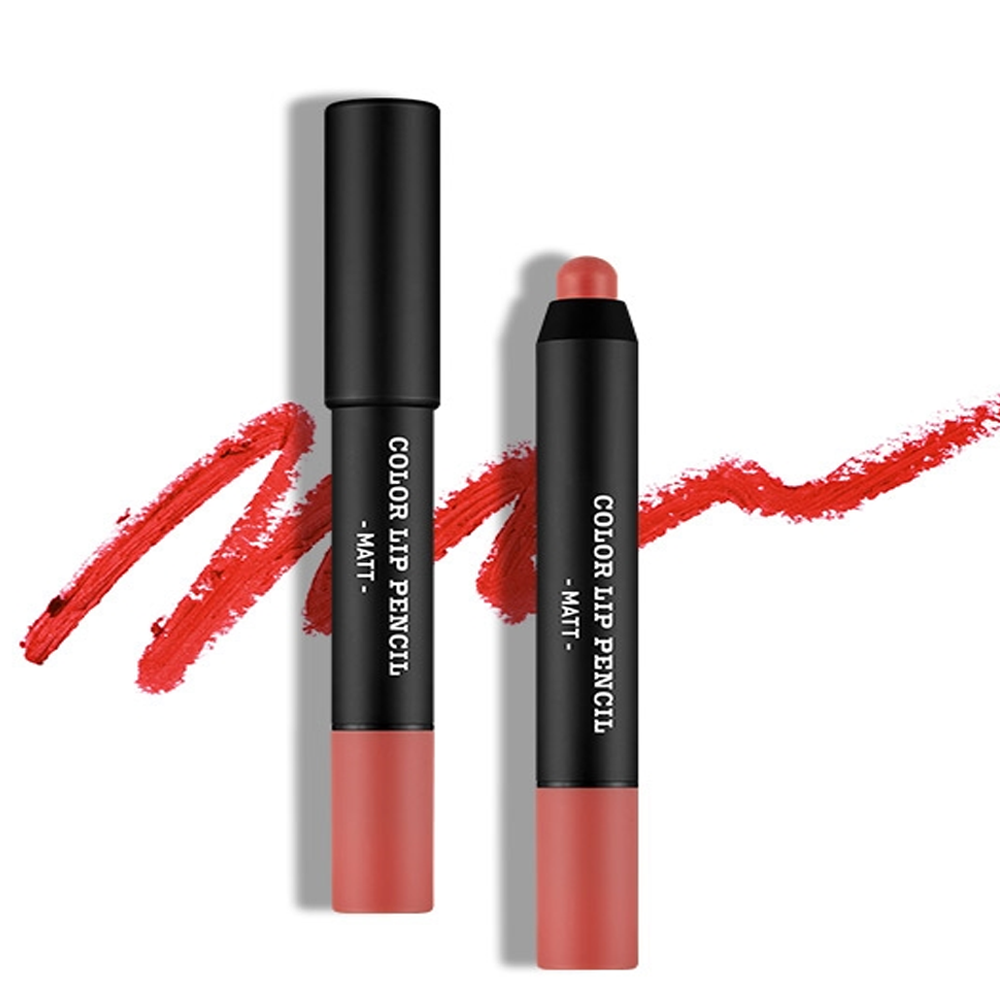 Combo Má Hồng Nước & Son Môi A'pieu Color Lip Pencil (Matt) (Cr01)