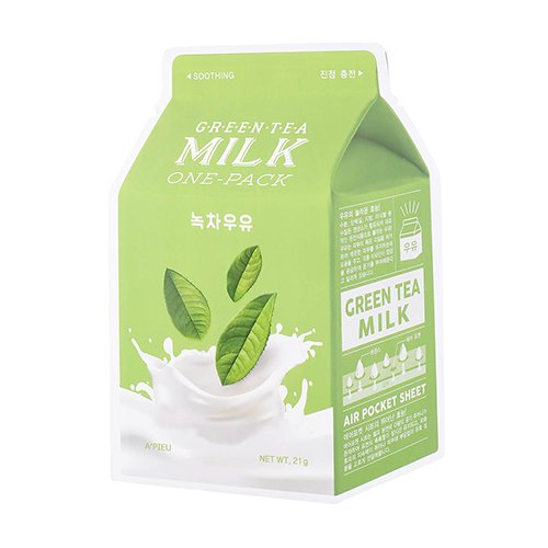 Mặt Nạ Làm Dịu Da A'pieu Green Tea Milk One - Pack