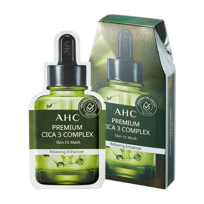 Mặt Nạ Giấy Phục Hồi Da Ahc Premium Cica - 3 Complex Skin Fit Mask (27Ml) [Không Đổi Trả, Hsd Tháng 01/2023]