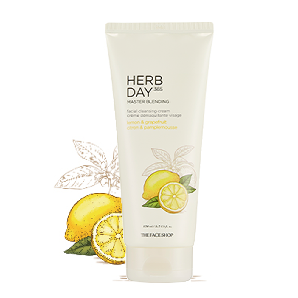 Kem Tẩy Trang Herb Day 365 Master Blending Facial Cleansing Cream Lemon & Grapefruit 170Ml