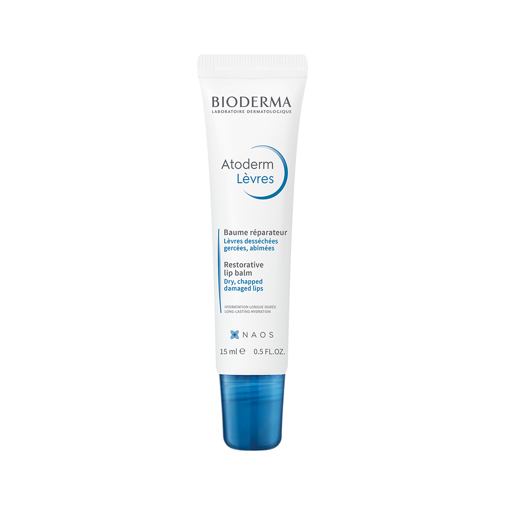 Dưỡng Môi Khô Nứt Nẻ, Tổn Thương Dạng Tuýp Bioderma Atoderm Baume Levres 15Ml