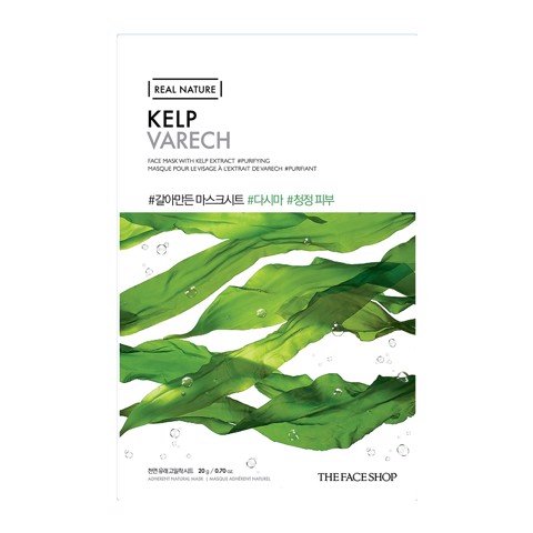 Mặt Nạ Giấy Thanh Lọc Dành Cho Da Nhờn Mụn Thefaceshop Real Nature Kelp (Gz)
