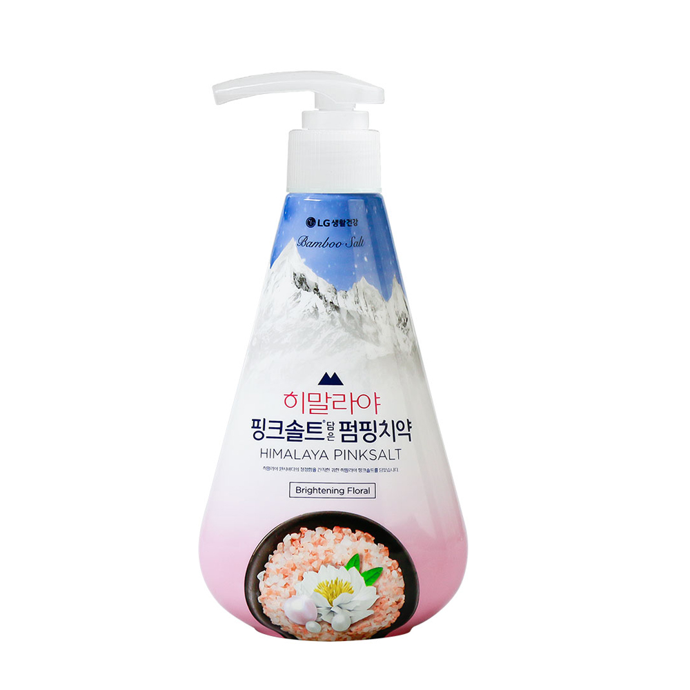 Kem Đánh Trắng Răng Hương Bạc Hà Trắng Răng Bamboo Himalaya Pinksalt Brightening Pumping 285G