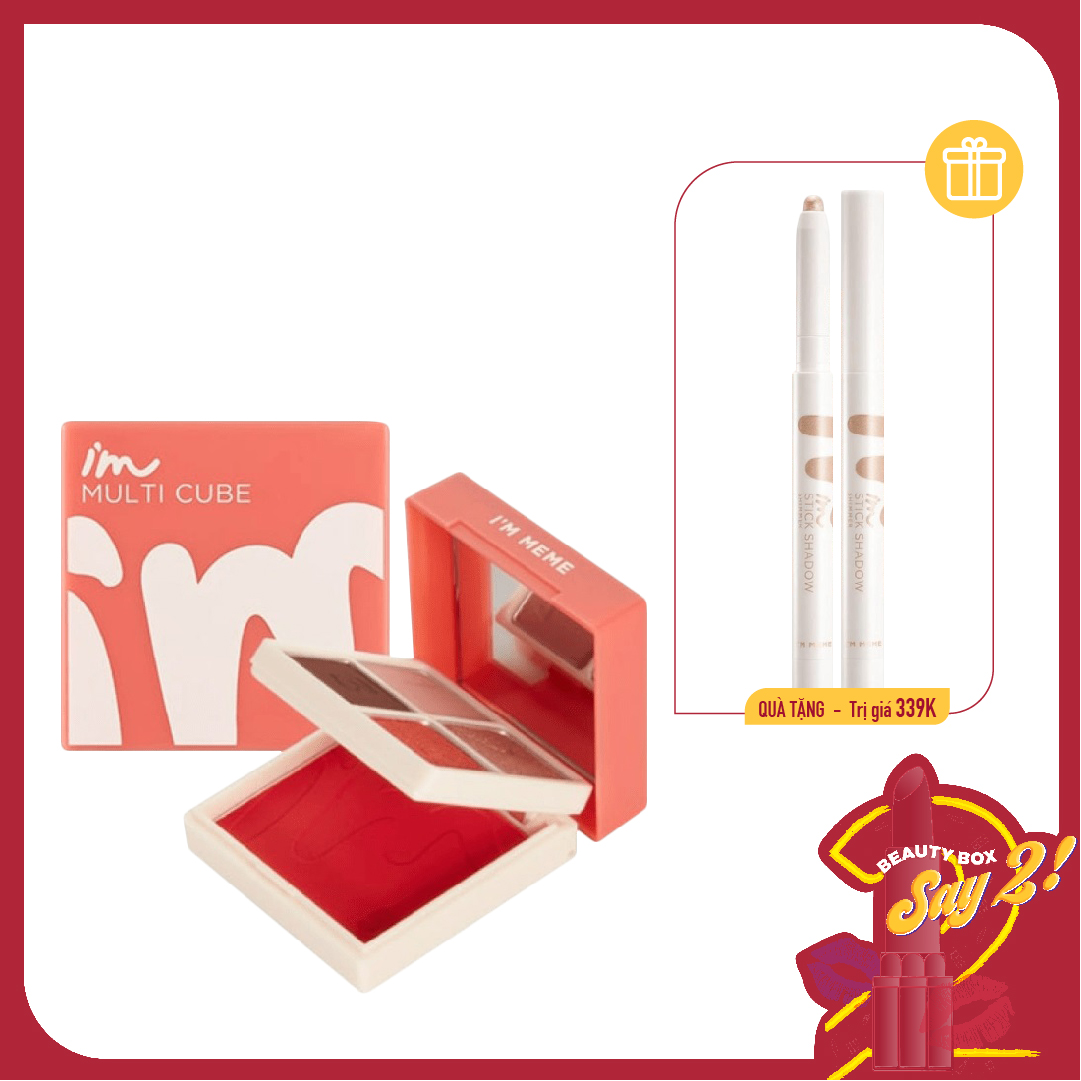 Combo Màu Mắt Trang Điểm Lấp Lánh I'm Meme (Stick Shadow + Multi Cube) #1