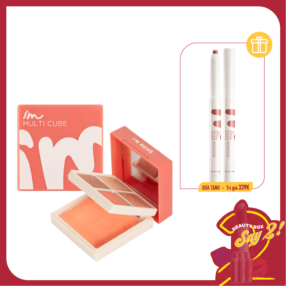 Combo Màu Mắt Trang Điểm Lấp Lánh I'm Meme (Stick Shadow + Multi Cube) #2