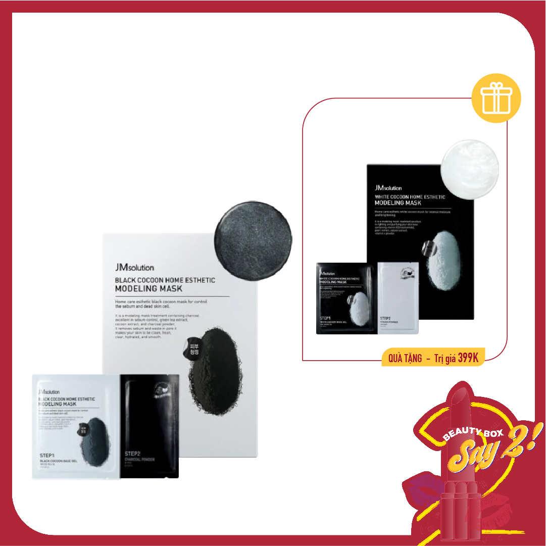 Combo 02 Mặt Nạ Làm Sạch, Nâng Tông Sáng Da Msolution Cocoon Home Esthetic Modeling