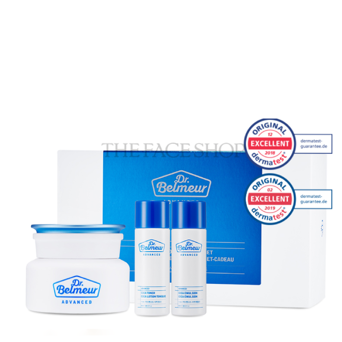 Bộ Dưỡng Ẩm Da Dr.belmeur Advanced Cica Hydro Cream Set