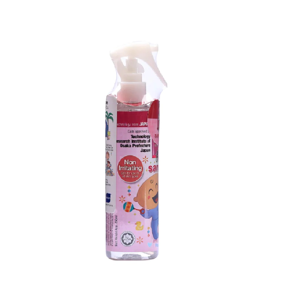 Chai Xịt Khử Mùi Làm Sạch Khuẩn Không Cồn, Không Hương An Toàn Cho Bé Bioion Baby Sanitizer Natural 250Ml