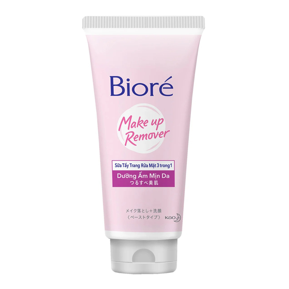 Sữa Tẩy Trang Rửa Mặt 3 Trong 1 Bioré Make Up Remover 3 In 1 Face Wash 100G