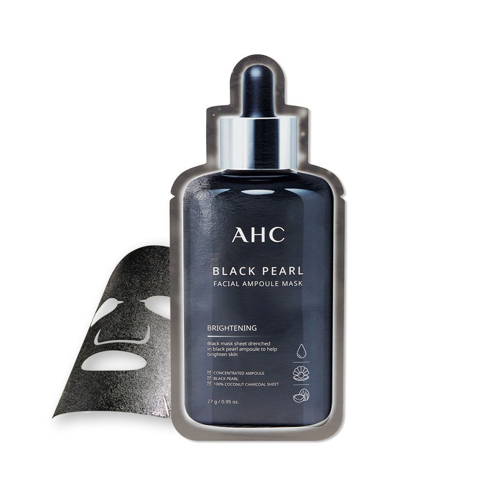Mặt Nạ Giấy Làm Sáng Da Ahc Black Pearl Facial Ampoule Mask (27G)