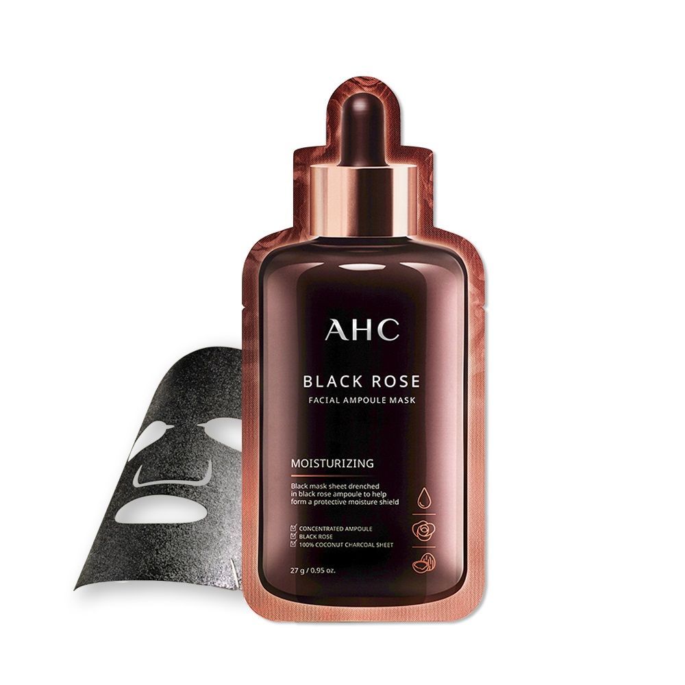 Mặt Nạ Giấy Dưỡng Ẩm Da Ahc Black Rose Facial Ampoule Mask 27G