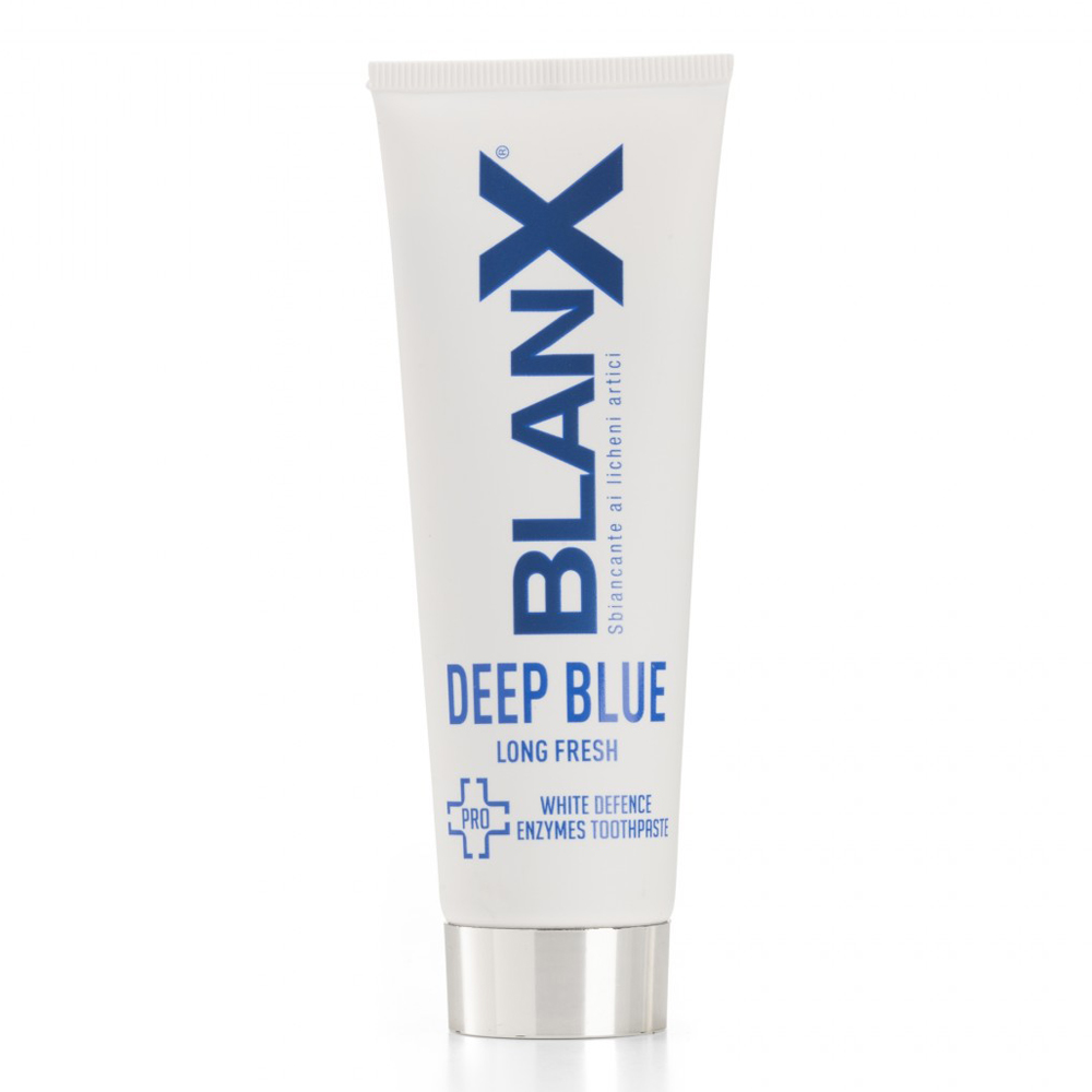 Kem Đánh Răng Trắng Bền Vững Blanx Pro Deep Blue Ga 75Ml