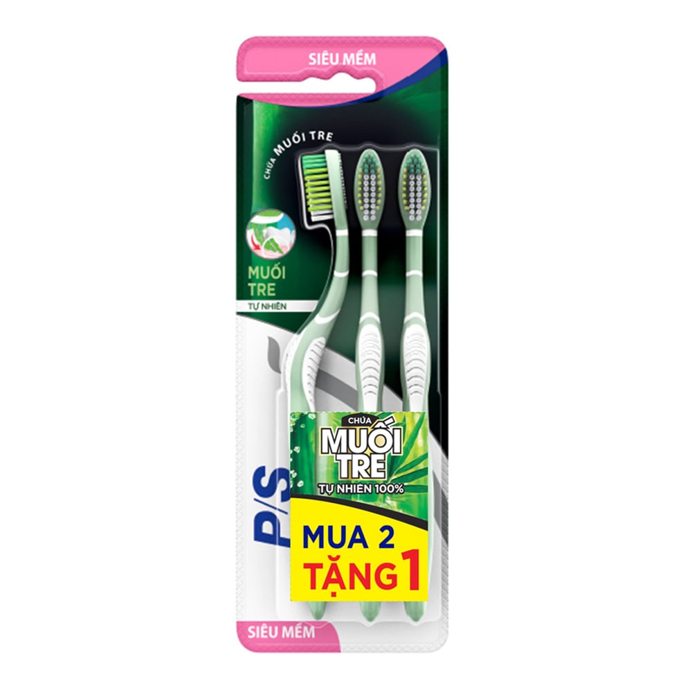 Bàn Chải Đánh Răng Muối Tre P/S Toothbrush Bamboo Salt