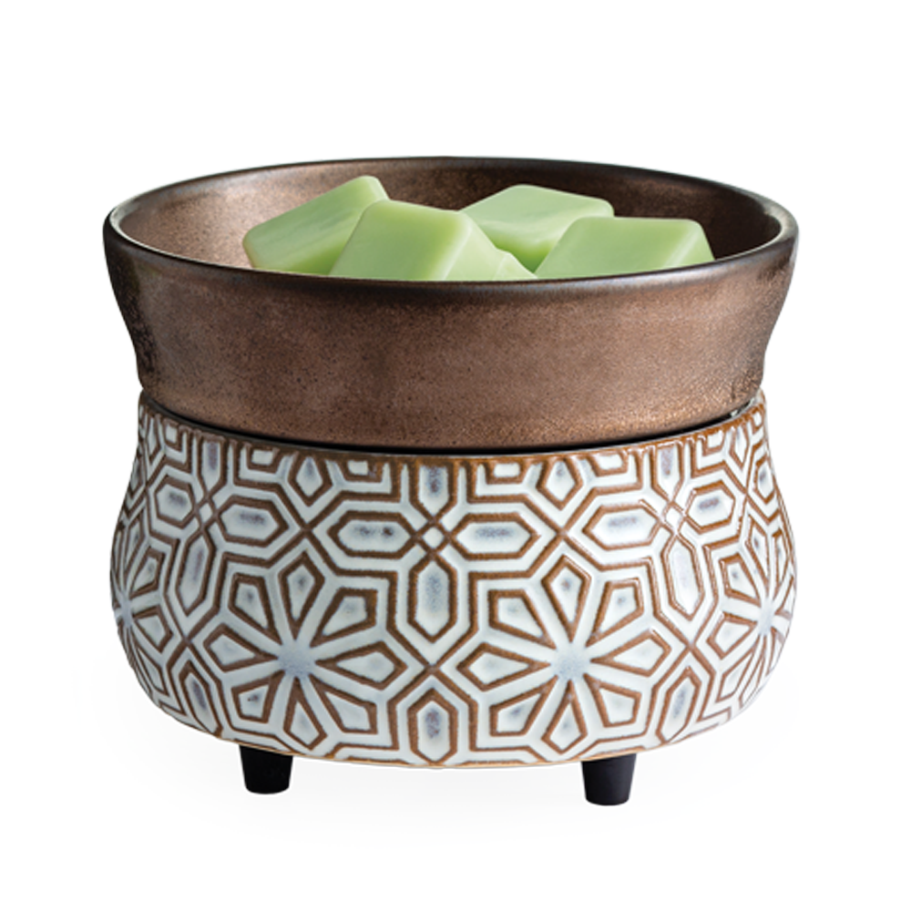 Máy Khuếch Tán Hương Thơm 2 Trong 1 Yankee Candle 2 - In - 1 Classic Bronze Geometric