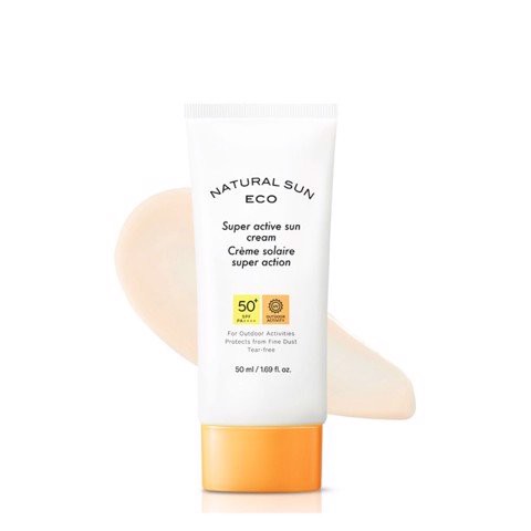 Kem Chống Nắng Ngăn Bụi Mịn Thefaceshop Natural Sun Eco Super Active Sun Cream Spf50+ Pa++++ 50Ml