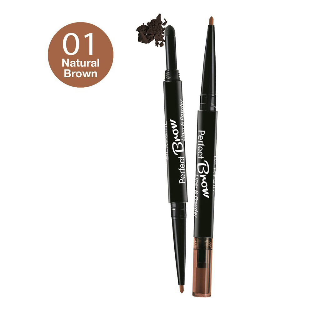 Chì Định Hình Chân Mày 2 Đầu Silkygirl Perfect Brow Liner & Powder 0.6G