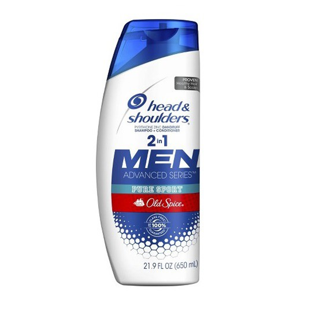 Dầu Gội & Xả Dành Cho Nam Giới Head & Shouders Male Shampoo & Conditioner 2In1 Old Spice Pure Sport 650Ml