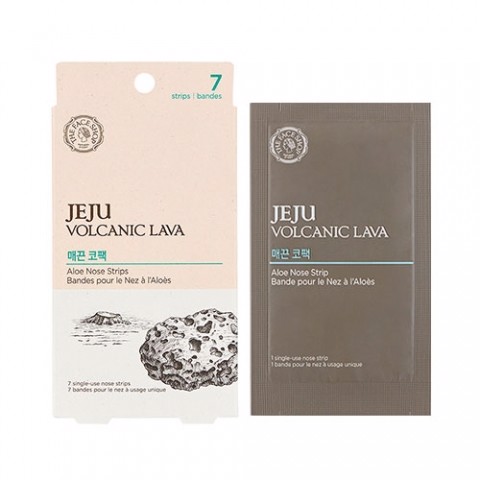 Mặt Nạ Mũi Thanh Lọc Da Thefaceshop Jeju Volcanic Lava Aloe Nose Strips