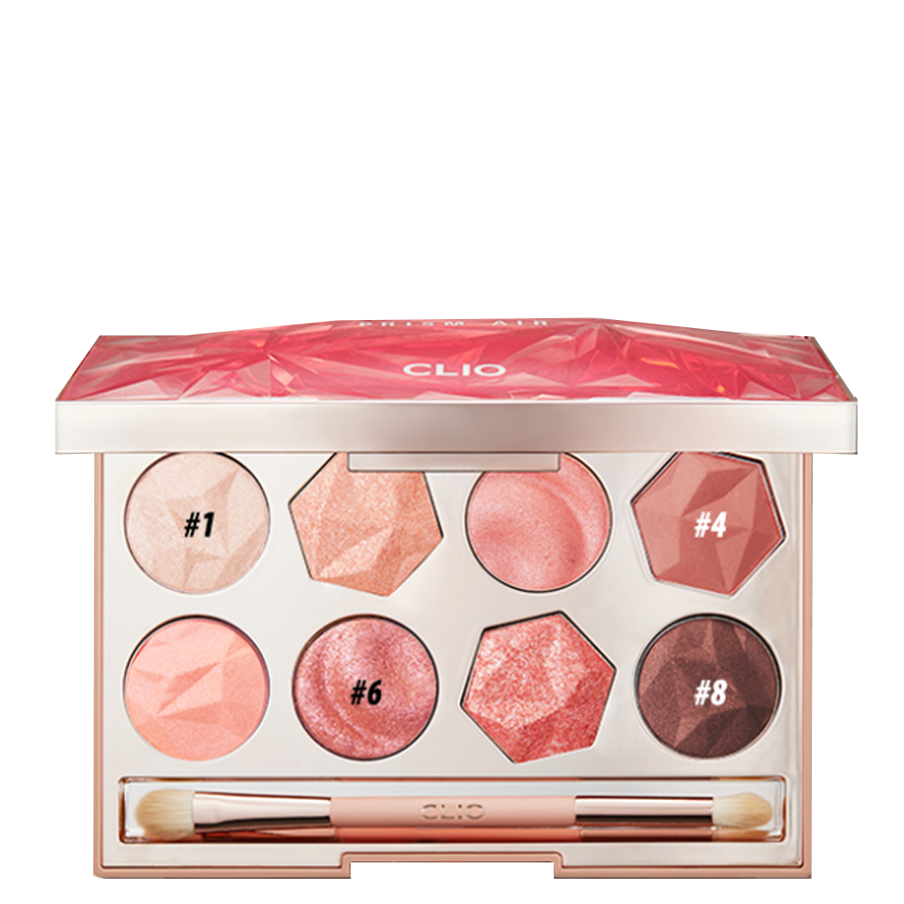 Bảng Phấn Mắt Hiệu Ứng Ánh Nhũ Clio Prism Air Eye Palette 8.8G - 02 Pink Addict