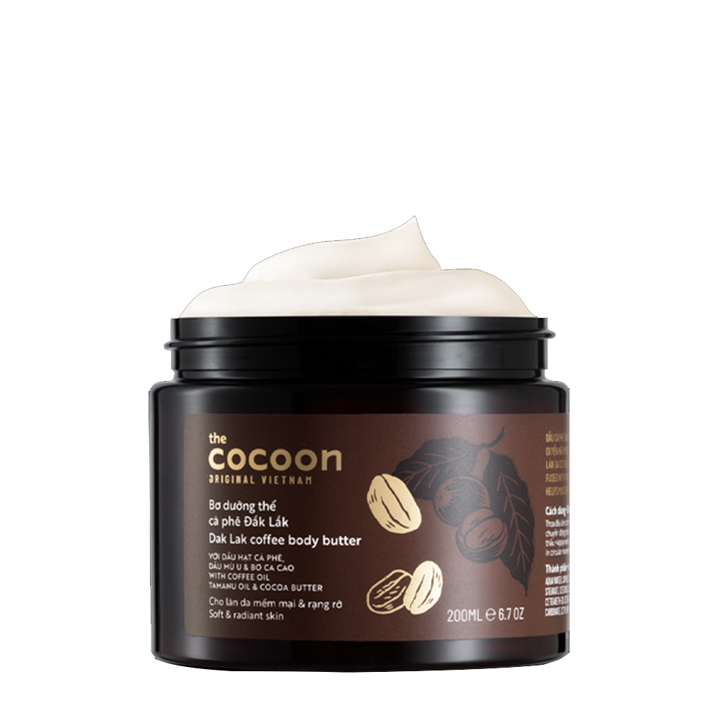 Bơ Dưỡng Thể Cà Phê Cocoon Dak Lak Coffee Body Butter 200Ml