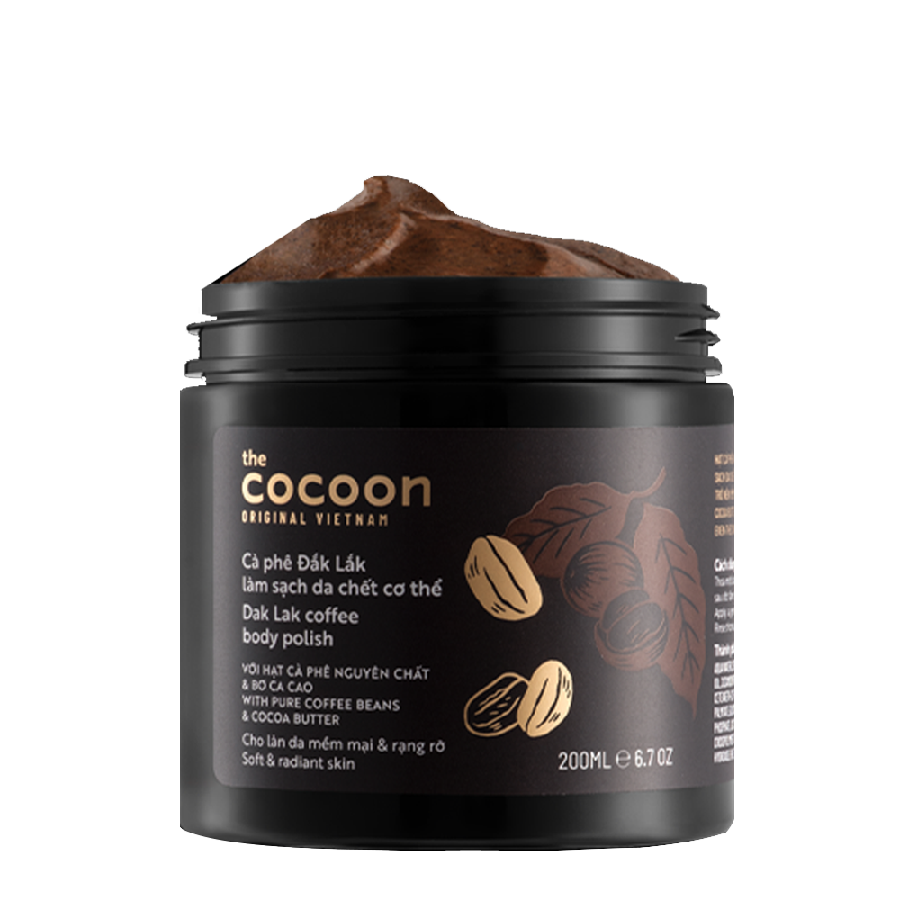 Cà Phê Làm Sạch Tế Bào Chết Cơ Thể Cocoon Dak Lak Coffee Body Polish 200Ml