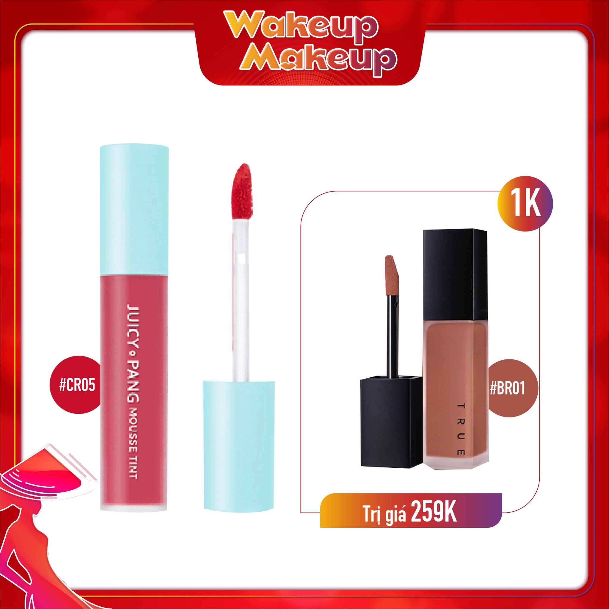 Combo Son Kem Hiệu Ứng Nhung Mịn A'pieu Juicy Pang Mousse Tint (2Pc)