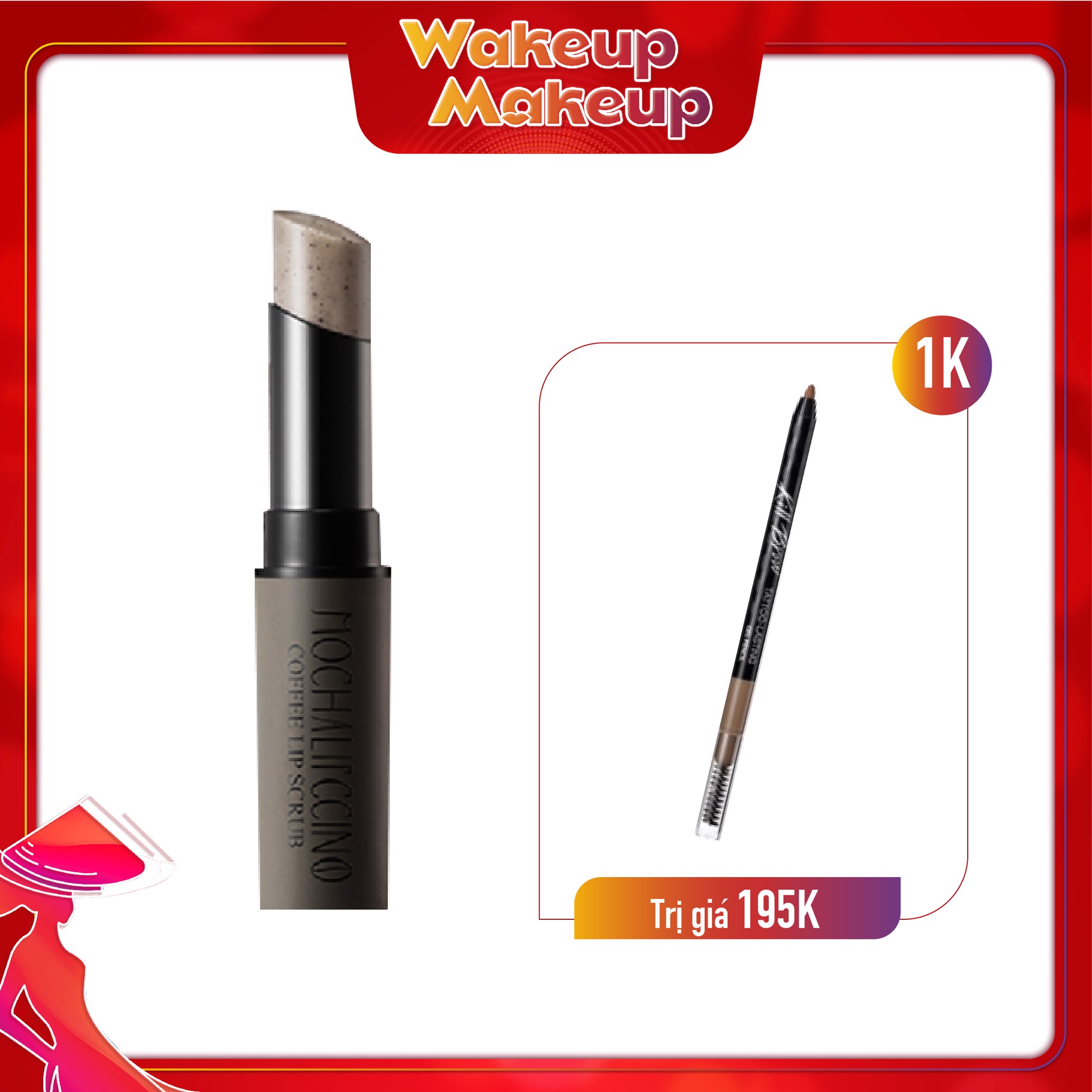 Combo Tẩy Trang & Tẩy Tế Bào Chết Môi Dạng Thỏi A'pieu Coffee Lip Scrub (Mochalipccino)