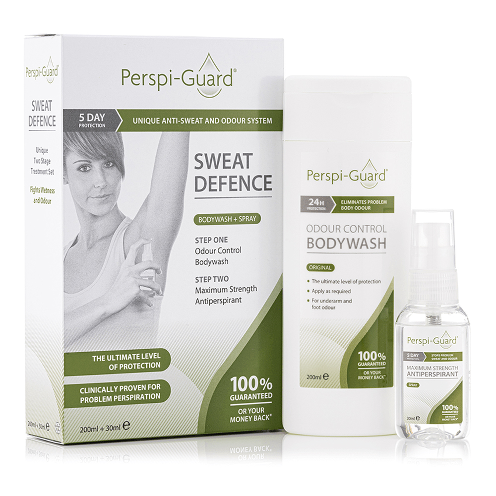 Combo Xịt + Sữa Tắm Ngăn Mùi Cơ Thể Perspi - Guard Sweat Defence System (2Pcs)