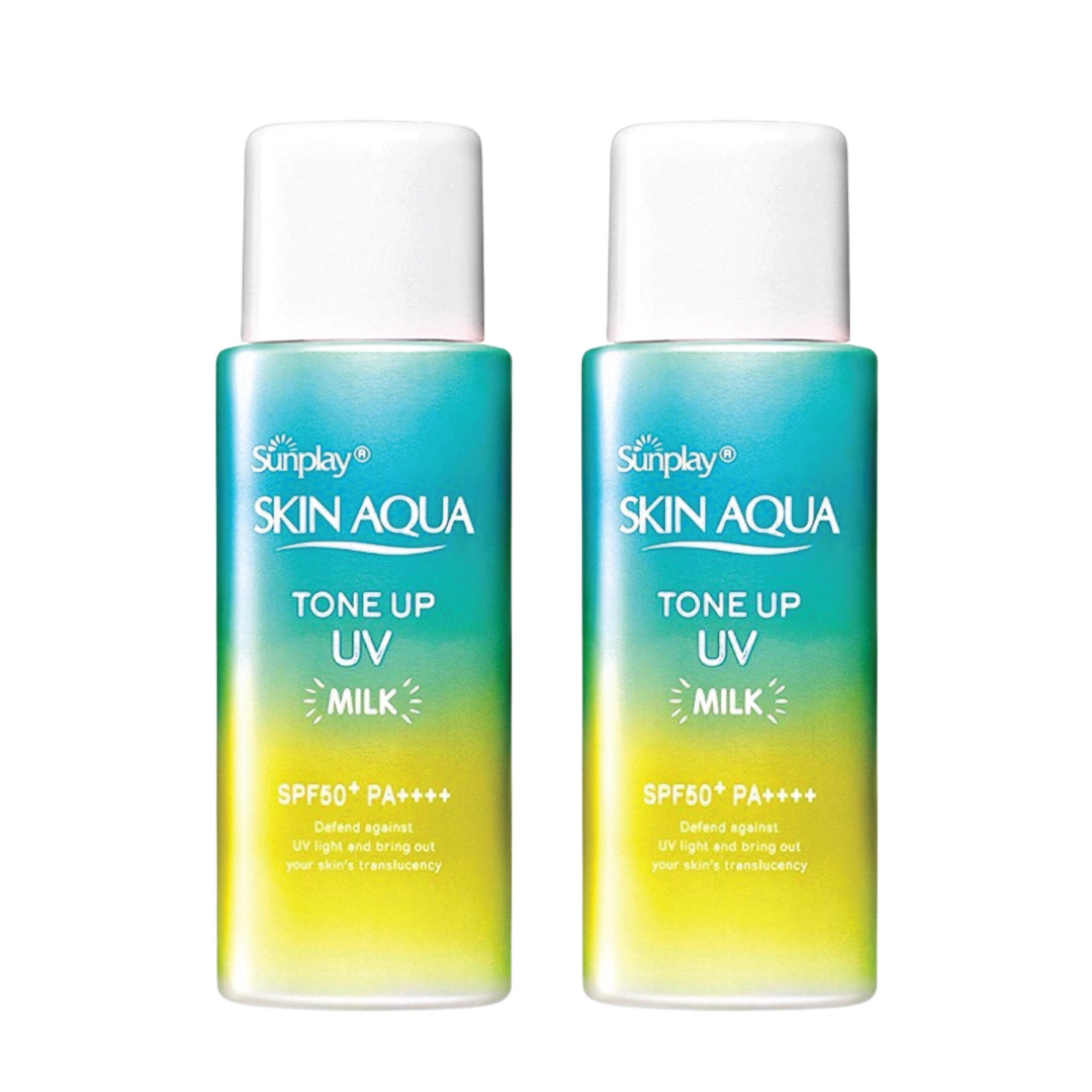 Combo 2 Sữa Chống Nắng Hiệu Chỉnh Sắc Da Sunplay Skin Aqua Tone Up Uv Milk - Mint Green 50G