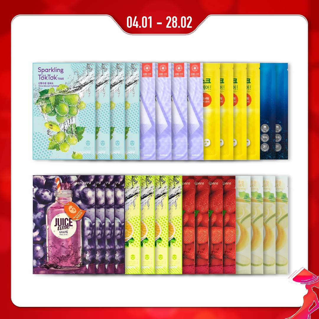 Combo 30 Mặt Nạ Giấy Làm Sáng Da Vượt Trội Goodal - Peripera