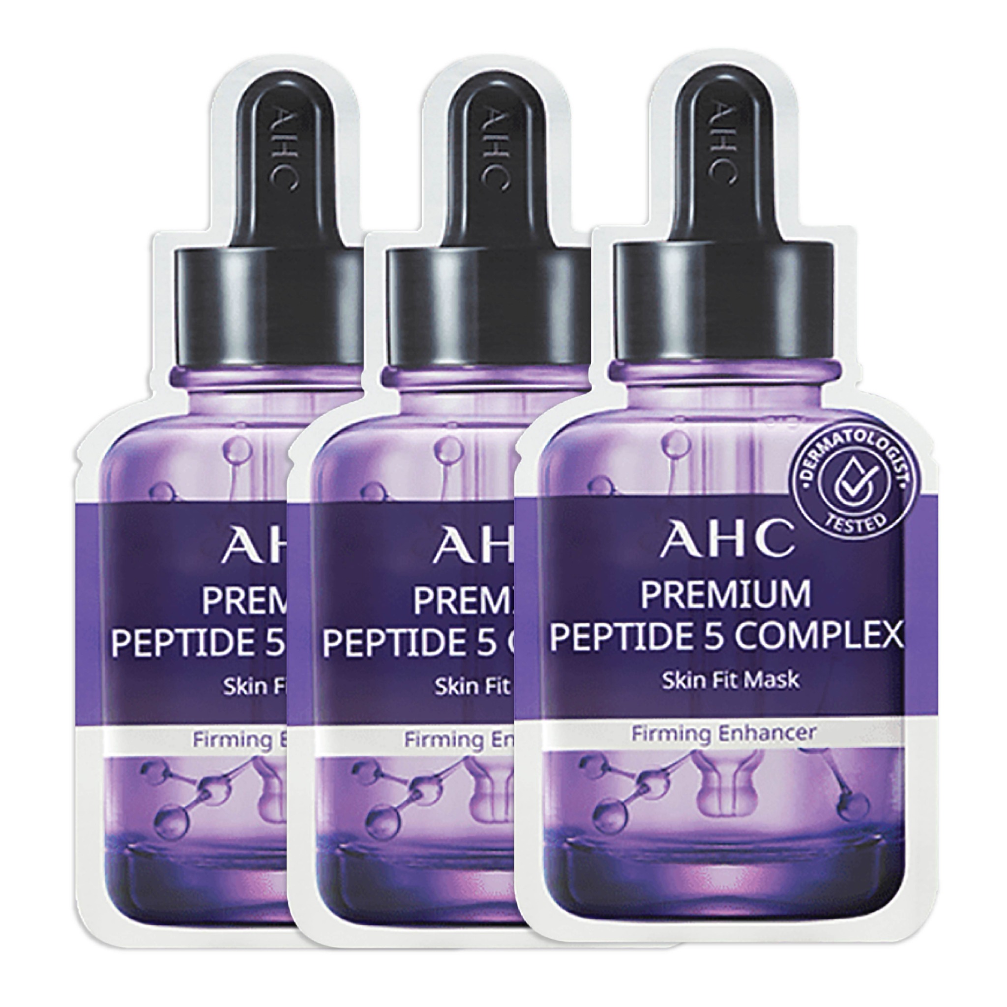 Set 3 Mặt Nạ Giấy Làm Săn Chắc Da Ahc Premium Peptide 5 Complex (27Ml)