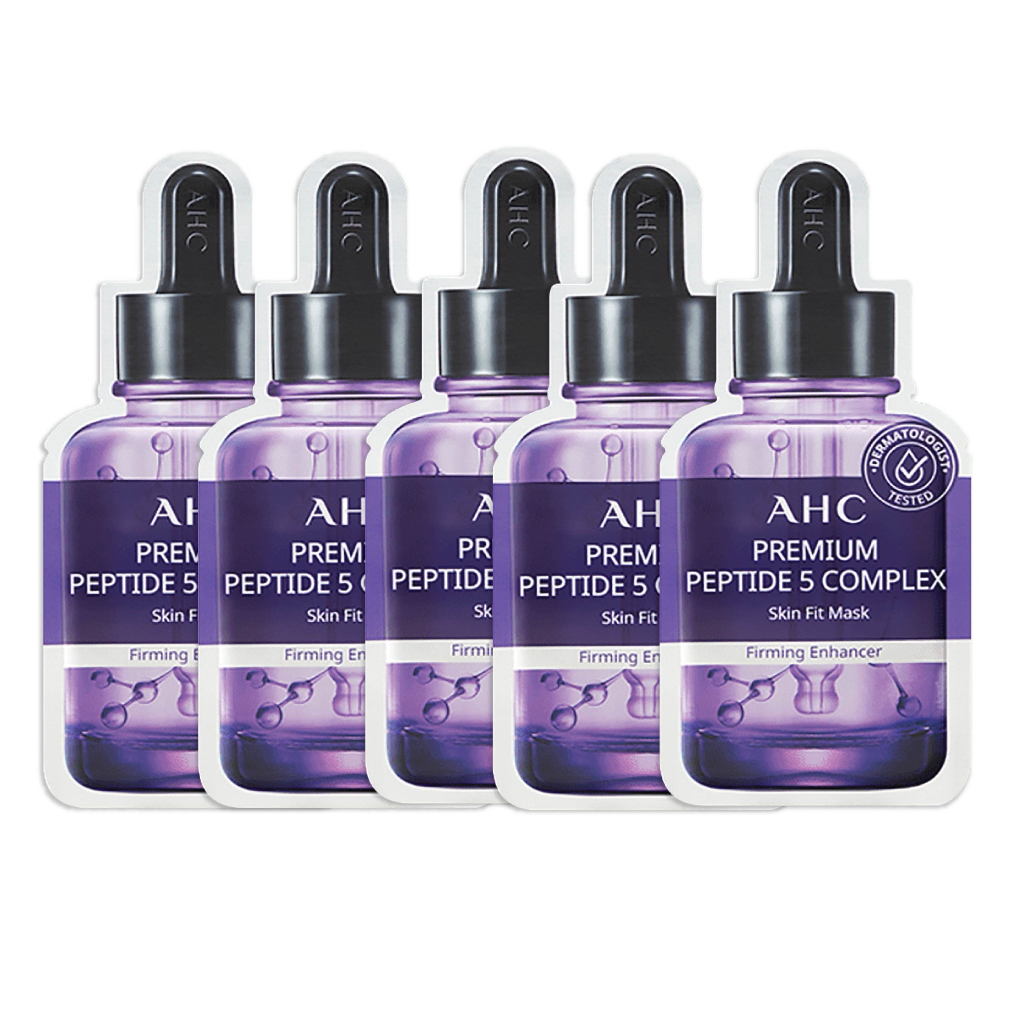Set 5 Mặt Nạ Giấy Làm Săn Chắc Da Ahc Premium Peptide 5 Complex (27Ml)