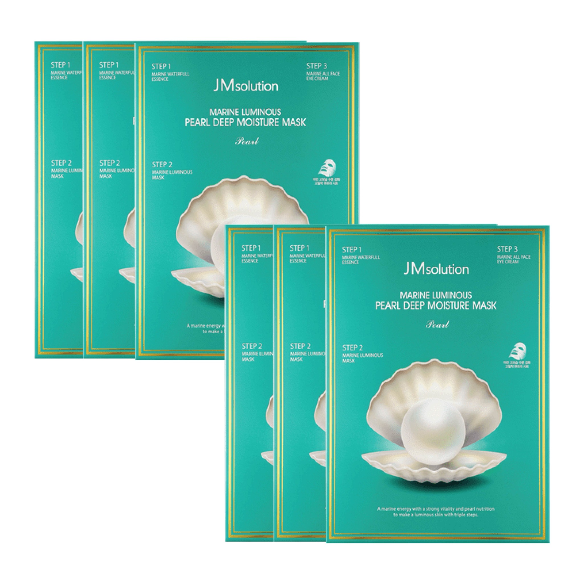 Combo 6 Mặt Nạ Giấy Jmsolution Marine Luminous Pearl Deep Moisture Mask