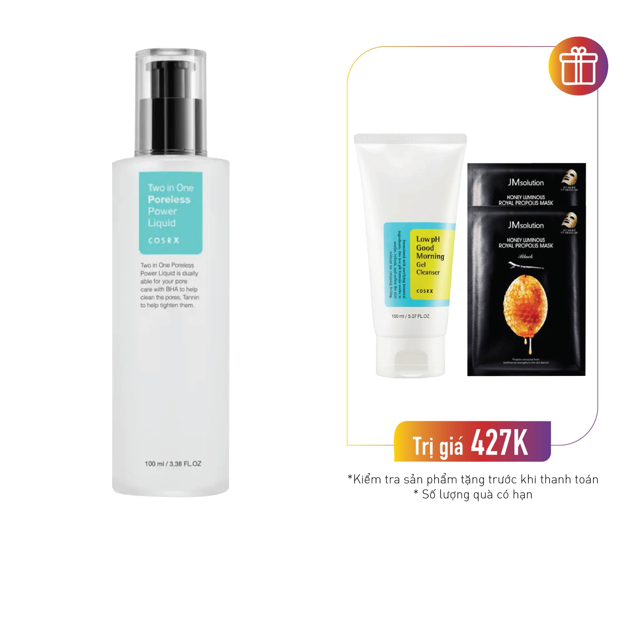 Tinh Chất Dưỡng Da Mặt Two In One Poreless Power Liquid Cosrx