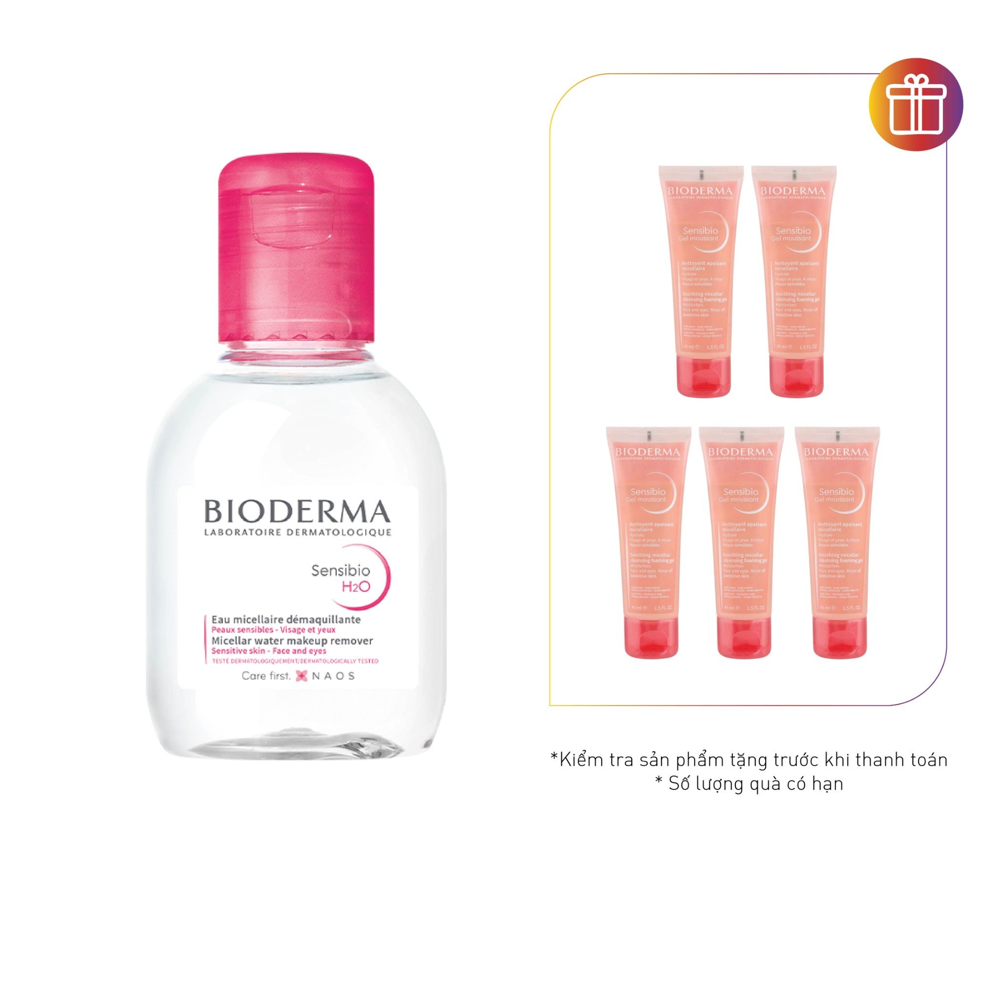 Dung Dịch Làm Sạch Và Tẩy Trang Cho Da Nhạy Cảm Bioderma Sensibio H2O
