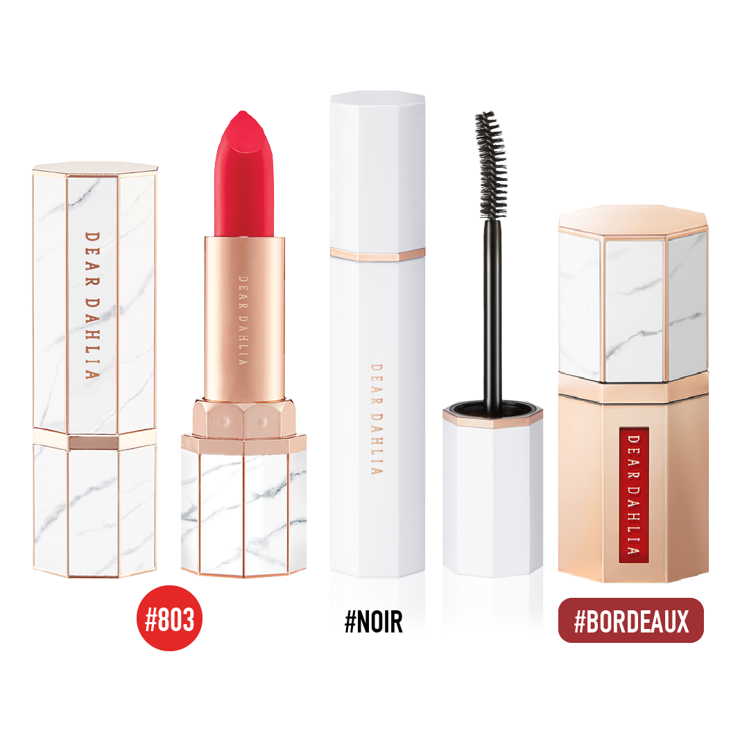 (Màu Hồng Nude) Combo Son Thỏi Hiệu Ứng Bán Mờ Dear Dahlia Lip Paradise Intense Satin 803 Bella