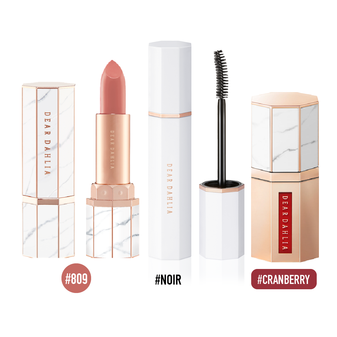 Combo Son Thỏi Mềm Mượt Môi Dear Dahlia Lip Paradise Intense Satin Màu 809 Kate