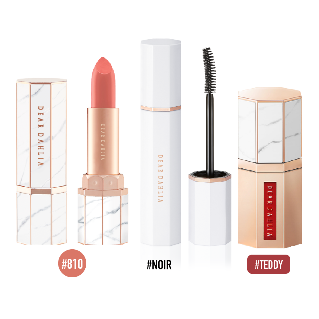 Combo Son Thỏi Hiệu Ứng Bán Mờ Dear Dahlia Lip Paradise Intense Satin Màu 810 Lucy