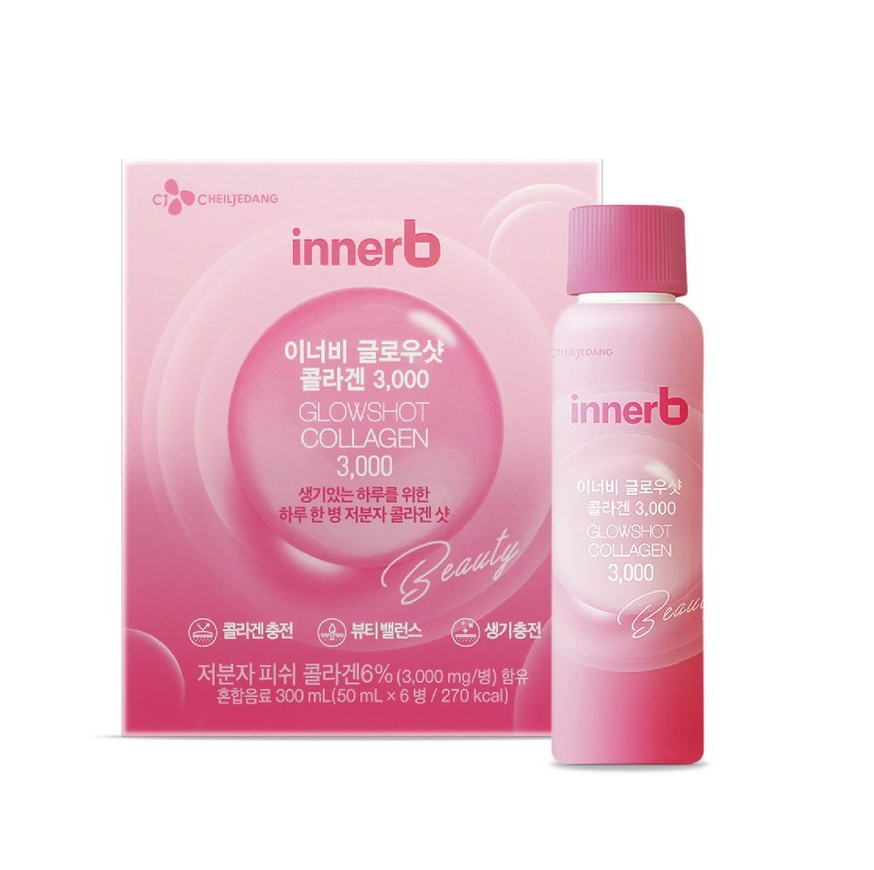 Nước Uống Collagen Inner B Collagen Glowshot (55Ml X 6) [Không Đổi Trả, Hsd Từ Tháng 07/2022 Đến Tháng 09/2022]