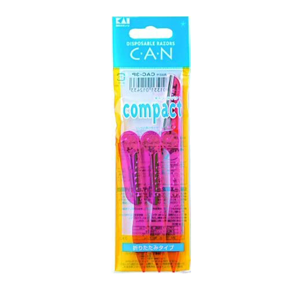 Set 3 Dao Cạo Lông Mặt Kai Can Compact Folding Razor